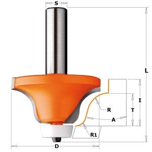 BEVEL CUTTER FOR CORIAN HW S=12 D=54 A=15