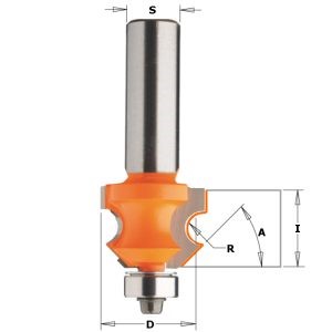 HW WAINSCOT/PANELIG ROUTER BIT W/BEARING 45