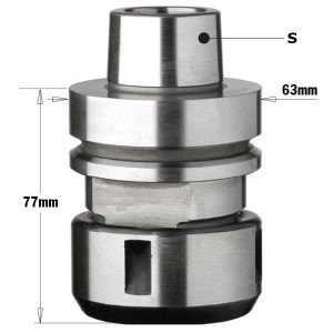 HSK-63F H78 CHUCK WITH CLAMPING NUT DIN-6388 RH