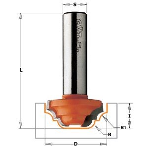 PLUNGE OGEE BIT HW S=6,35 D=19 X12