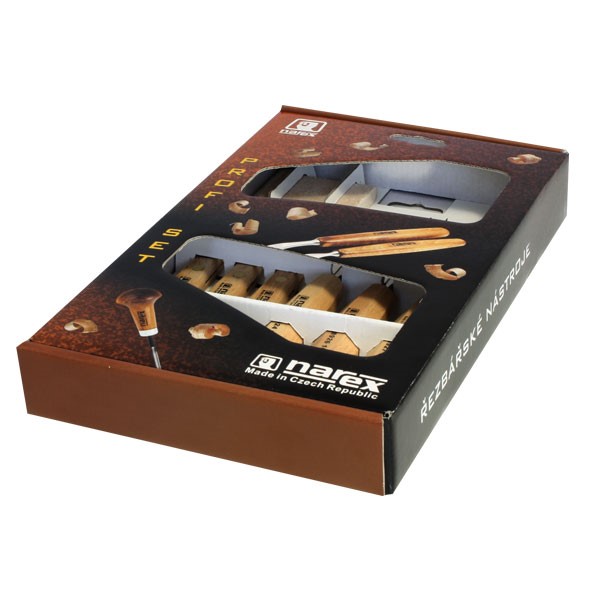 Narex 6 piece Carving Set with stone - Image 2