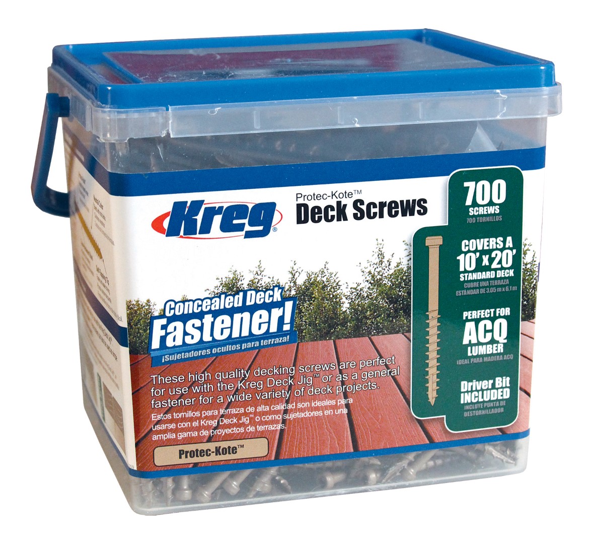 Kreg Protec-Kote Deck Screw - 51mm, #8 Coarse, Pan head, 700ct