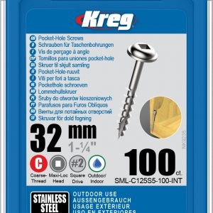 Stainless Steel Pocket-Hole Screws